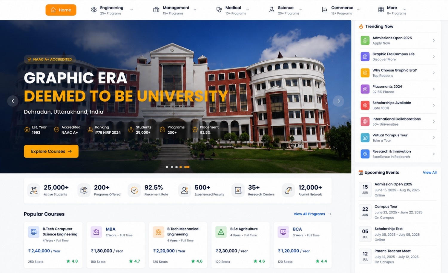 College Launcher - Education project by TechWebs
